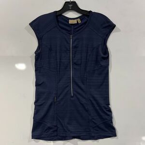 Athleta Pacifica UPF Women’s 1/2 Zip Sleeveless Blue Tank Top - Size Small